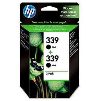 HP 339 Original Ink Cartridge, Black, Twin Pack, C9504EE
