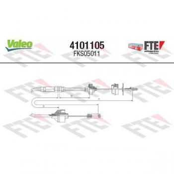 Cable de accionamiento del embrague FTE 4101105 para CITROËN Berlingo y PEUGEOT Partner, Ranch