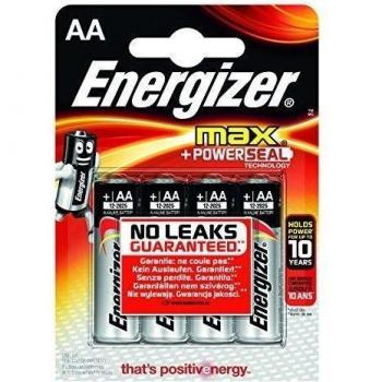 Energizer E300112500 - Pila LR6, AA, blíster 4 unidades