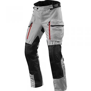Pantalones Textiles de Moto Rev'it Sand 4 H2O Negro-Plata