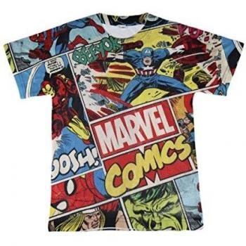 Marvel Camiseta m/corta malla 3d sublimacion