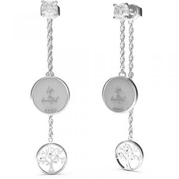 Pendientes de Acero Inoxidable Guess Talismania JUBE01444JWRHT/U para Mujer 2 cm