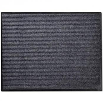 vidaXL Alfombra de Entrada de PVC Gris, 90 x 150 cm