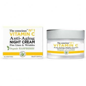 Biovène Barcelona The Conscious Vitamin C Anti-Aging Night Cream Organic Raspberry 50ml