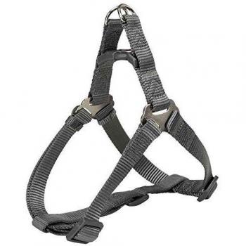 Arnés para perros TRIXIE Petral New Premium Grafito, material suave y resistente, diseño ergonómico, ajuste fácil con hebillas de seguridad, acolchado adicional para mayor comodidad, disponible en varios tamaños