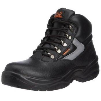 Sterling Safetywear Industrial Footwear SS601SM SS601SM - Calzado de protección de cuero para hombre, color negro, talla 44