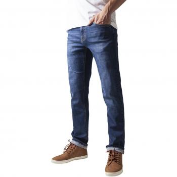 Urban Classics Rockabilly Stretch Denim Jeans for Men - Dark Blue W30L32 to W38L32