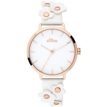 s.Oliver Womens Analogue Quartz Watch with Leather Strap SO-3699-LQ