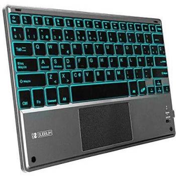 SUBBLIM Smart Backlit BT Keyboard TOUCHPAD Grey