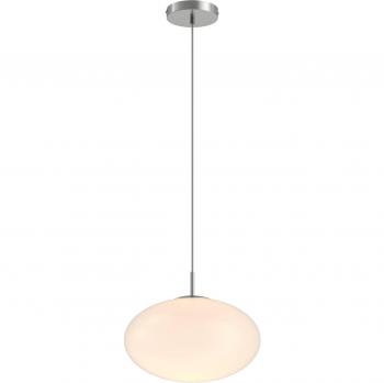 Lámpara colgante moderna Lindby Sonika en gris, hecha de metal y vidrio, para salón y comedor, con 1 bombilla E27