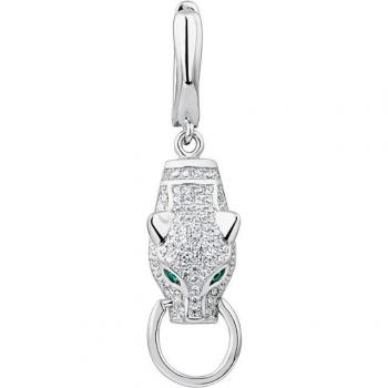 Ear Candy - Piercing aro The Panther de plata bañada en rodio