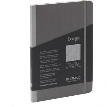 Libreta A5 Puntos Tejito Ecoqua Plus Fabriano Boutique Antracita - Cuaderno Arte Puntos Gris Fabriano Ecoqua Plus A5 90G 80 Hojas Puntos