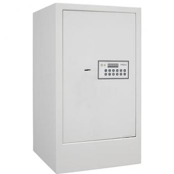ARREGUI Magna Caja Fuerte con Cerradura de Doble Seguridad y Zócalo de 10 cm | Caja de Seguridad de Apertura con Código más Llave | Caja Fuerte Grande para Casa, Hogar, Negocios | Dim