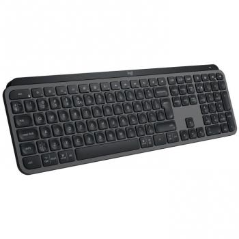 Logitech MX Keys S Teclado Inalámbrico QWERTY Español Grafito, Perfil Bajo, Escritura Fluida, Precisa y Silenciosa, Bluetooth y USB, Teclas Programables, Carga Rápida