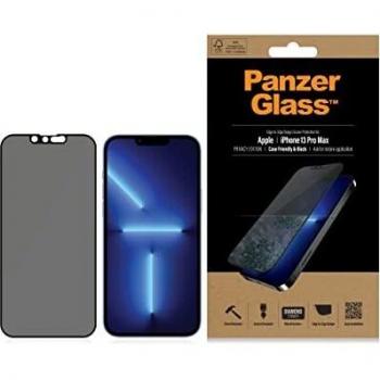 Protector de Pantalla Antibacteriano y Privado PanzerGlass para iPhone 13 Pro Max - Negro