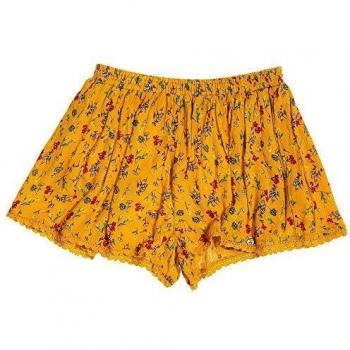 Superdry Shorts Dylan Flores Amarillo Mujer S Amarillo