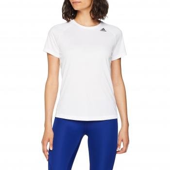 adidas D2M Tee Lose Camisa de Golf, Mujer, Blanco, S