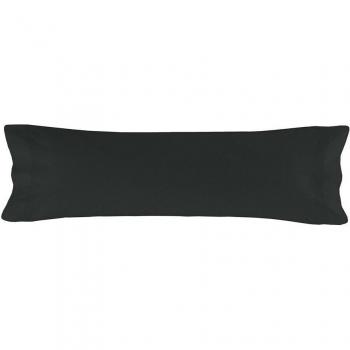 Basic Funda Almohada Negro - 100% Algodón (150 TC) - Fabricado en España