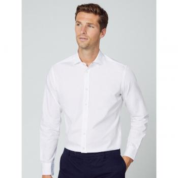 Hackett Camisa Tencel Slim Fit Lisa Blanca para Hombre