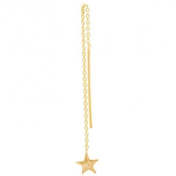 Piercing Earcandy Aura de plata y baño de oro 18k