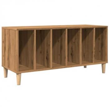 Mueble de discos de madera de ingeniería roble artisan 100x38x48 cm