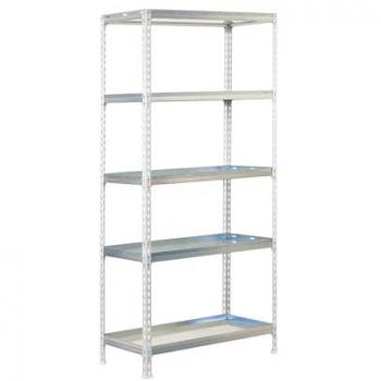 Estantería para Plantas Simongarden Click 5 Estantes Blanco/Galva 1800x900x400 mm, Capacidad 180 kg - Simon Rack