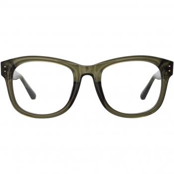 Linda Farrow EDSON LFL1385 C9 Men's Eyeglasses Green Size 55 - Blue Light Block Available