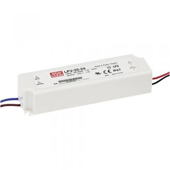MEAN WELL Driver LED tensión constante 12V, 3A, 36W, no regulable, IP67
