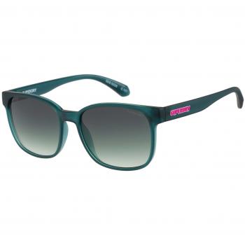 Superdry SDS 5026 107 Square Green Sunglasses with Anti-Reflective Lenses