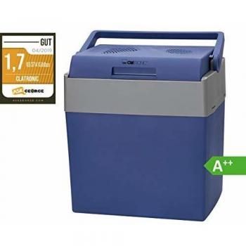 Clatronic KB 3714 Nevera Portátil Eléctrica de Viaje para Coche, Camping, 12V/230V, Capacidad 30 Litros, Enfría y Calienta, Azul