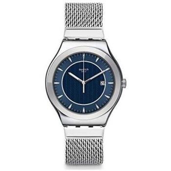 Swatch Reloj Analógico para Hombre de Cuarzo con Correa en Acero Inoxidable YWS449MB