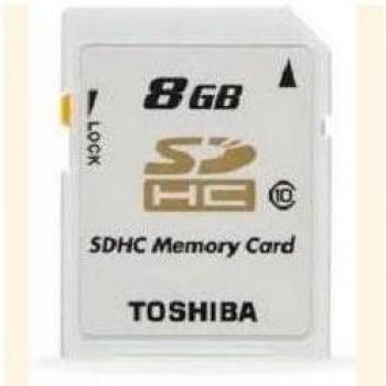 Toshiba SD-T04GJ (BL5) - Tarjeta de memoria SDHC 4 GB class 10, color blanco