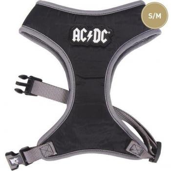 Arnés para Perros Talla S/M Color Negro con Diseño de AC/DC