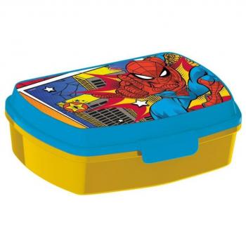 Fiambrera Sandwichera Rectangular Spiderman Arachnid Grid - Producto Oficial con Diseño Infantil