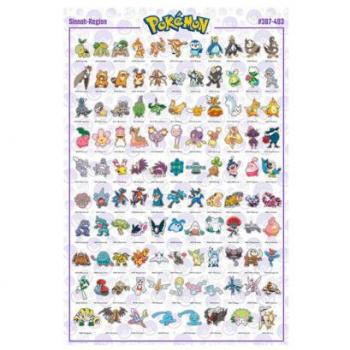 Póster Pokémon Sinnoh