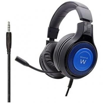 Ewent PL3322 Auricular y Casco Auriculares Banda para Cuello Conector de 3,5 mm Negro, Azul
