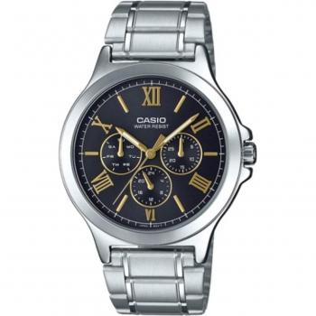 Reloj Casio Collection Resistente Al Agua 3 ATM de Mujer y Reloj Casio Hombre Plata Negro (Ø 41,5 mm)