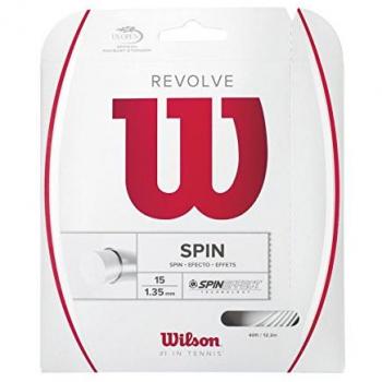 Wilson Revolve Cordaje de tenis, 12.2 m, unisex, blanco, 1.35 mm