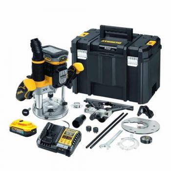 Fresadora DeWALT DCW620H2-QW 18V Brushless con 2 baterías de 5Ah y cargador, diámetro de fresado de 36mm