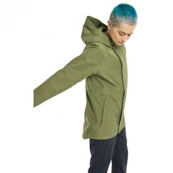 Chaqueta de Lluvia para Mujer Burton Veridry 2L Color Musgo Forestal