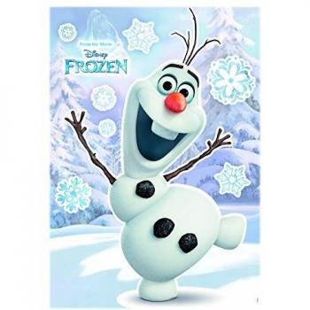 Vinilo decorativo autoadhesivo de pared Olaf de Disney, 9 piezas, 50x70 cm