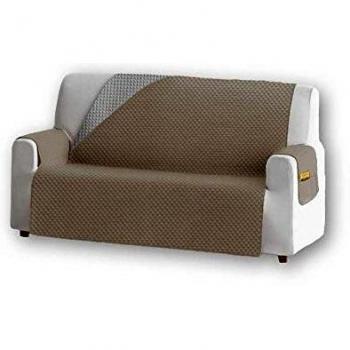 Unishop Funda de Sofa Protector de Sofá Cubre Sofá Bicolor Protector para Sofás Acolchado Reversible para Mascotas Muebles Polvo