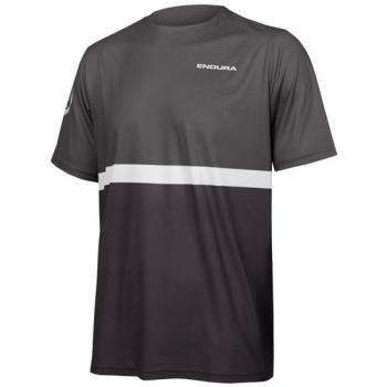 Maillot Endura SingleTrack Core II Manga Corta Negro Gris - M