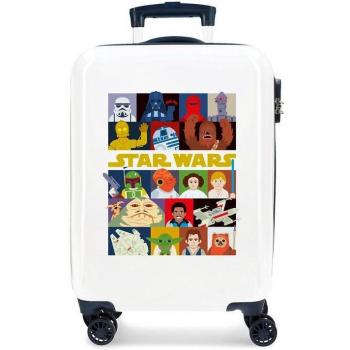 Disney Star Wars The Child Maleta de Cabina Rígida 55cm con Capacidad de 34L en Color Blanco