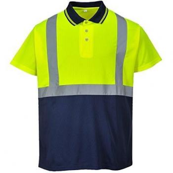 Portwest Two-Tone Polo, Color: Yellow/Navy, Size: XXL, S479YNRXXL