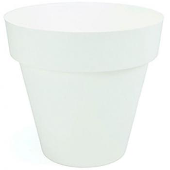Maceta Blanca ø14cm para Exteriores Resistente a la Intemperie y Rayos UV
