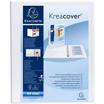 Exacompta 389335 - Carpeta personalizable A4, lomo 4 - 20 mm