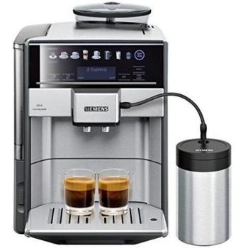 Siemens TE617F03DE Espresso machine 1.7L 2tazas Negro, Acero inoxidable - Cafetera