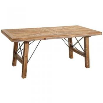 Mesa de Centro Alexandra House Marrón Madera de Abeto y MDF 120 x 60 x 50 cm