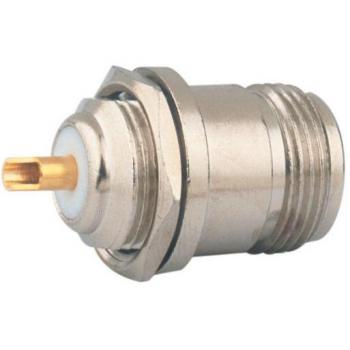 Conector N hembra soldable con aislante de teflón